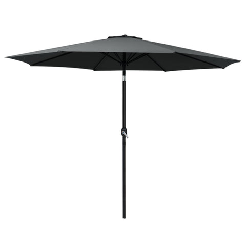 Instahut 3m Outdoor Umbrella Beach Pole Garden Patio Tilt Black UMB-POLE-3-TIL-BK