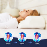 Memory Foam Beauty Sleep Pillow for Neck and Shoulder Pain V915-MB0091