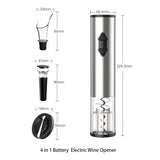 Electric Wine Bottle Opener Set - Automatic Corkscrew Pourer Pump Sealer Cutter V238-SUPDZ-39512391155792