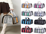 Size L Black And Blue Foldable Pet Carrier Bag - Lightweight, Breathable, and Spacious for All V888-ELOSUNG21995