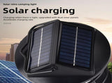 2 Pack Vintage Solar Camping Lantern Rechargeable Dual Panel Hanging Solar Powered Outdoor Lights V1294-YM0901-H49269-2