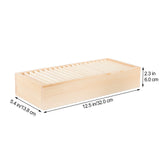 WHAMVOX Gift Ribbon Storage Holder Wooden Box Flower Wrapping Ribbon Holder Organizer V1189-WXFWAL-20260326-02267