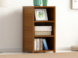 Bamboo Adjustable 3-Shelf Bookcase Display Storage Rack Stand for Living Room, Bedroom, Office or V63-838201