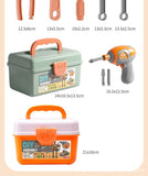 DIY assembly toy, wooden building set, electric drill toy for kids, educational construction toy, V1102-819-37423-MLT-123PCS