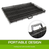 Wire Dog Cage Foldable Crate Kennel 48in with Tray V274-PET-WC48