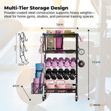 Social Hike Gym Equipment Storage Rack on Wheels - Dumbbells Weights Organiser V238-SUPDZ-41220374265936