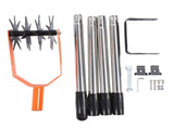 Garden Cultivator Tool Stainless Steel Lawn Reseeding Garden Tool Adjustable Handle Garden Soil V1294-YM0901-3111240306212