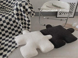 Plush Throw Pillow Ultra Soft Cushion Puzzle Special Shaped for Sofa Bed Window Home Decor White V1294-YM0512-3117220278812