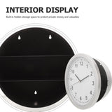 Realistic Clock Safe with Hidden Compartment for Secure Valuables Storage and Secret Hiding V1366-AZ2-W-13131