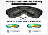 OutdoorMaster Ski Goggles with Cover Snowboard Snow Goggles OTG Anti-Fog -100% UV Protection-OM-18 XFOM-OM18-BLGY