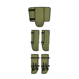 Waterproof Hiking Gaiters Green - 3 Layer Nylon Leg and Boot Covers with Adjustable Buckles for V888-ELOSUNG57061-1