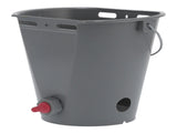 8L Feeder Bucket with 2 Nipple Milk Feeding Barrel Livestock Farm Accessory GrayFor Lamb V1294-YM0901-3111210205112