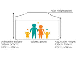 Instahut Gazebo Pop Up Marquee 3x4.5 Folding Tent 500D Oxford Fabric White GAZEBO-T-3X45-F-WH