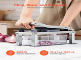 Vegetable Chopper Mandoline Slicer, All-in-1 Food Veggie Cutter with 8 Stainless Steel Blades, V952-JSSWQSJQDQSQRENNV002V0