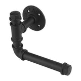 lIron Pipe Wall Mount Paper Holder Rack Wood Shelf Bathroom Toilet V1294-YM0722-JY01086