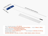 Snow Roof Rake, 60cm PP Plastic Blade, 1.18-5.55 m Adjustable Roof Snow Scraper with Wheels, V952-WDPZ20FTGBSSJ5WOZ001V0