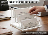 Acrylic Business Card Holder, Stable Base Structure, Display and Storage, Resistant to Breakage or V1366-AZ2-W-15160