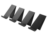 4PCS Brochure Holder Black Vertical Metal Carbon Steel Brochure Display Stand for Stores Trade Fairs V1294-YM0901-3117250041511