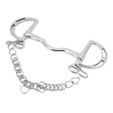 D Ring Horse Bit Stainless Steel Horse Mouth Snaffle Bit with Chain for 135mm Horse Mouth V1294-YM0717-3111220221011
