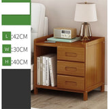 Bamboo Bedside Table Nightstand Storage Bedroom Sofa Side Stand V63-838011