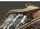 Leopard Print Sneakers Platform Chunky Shoes High-Top Casual Shoes Unisex - Leopard print brown V1106-M-SHOE2-16640-LEOP-13AU13EU46