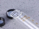 8pcs Graduated Glass Test Tube with Screw Caps, 30ml Heat Resistant Lab Sample Storage Tube V1192-AZ-W-21762