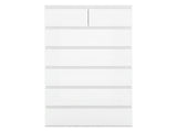 Levede Tall Storage Cabinet 7 Drawer Dresser Bedroom Storage Cupboard Tallboy CH1171-7-WH-AU