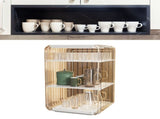 Cup Storage Rack Dustproof Stackable Plastic Clear Cup Organizer Box for Cabinet Desktop Large White V1294-YM0710-3117230285714