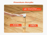 Acrylic Drink Table, Modern Acrylic Cake Table Stand, Drink, Food, Snack, Easy Assembly, 25.4 25.4 V767-VVR-YKLZBZCZKYXYG8GBG001V0