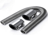 36" Stainless Steel Radiator Hose Flexible Universal Water Hoses Adapter Coolant Radiator Hose Kit V1192-AZ-W-3172