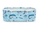 Weisshorn Foldable Bathtub PVC Spa Bucket Inflatable Cushion 114x62cm Blue FB-PVC-120-BL