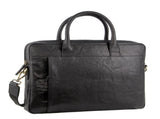 Pierre Cardin Leather Multi-Handle 15" Laptop Computer Bag - Black V563-PC-3591-BLK