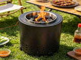 Stainless Steel Fire Pit, Portable Campfire Stove with Smokeless Design, Outdoor Fireplace for V1366-AZ2-W-23494