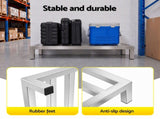 Giantz 60x25cm Dunnage Rack 2-Pack Stainless Steel Kitchen Floor Stand DNR-SS-60X2