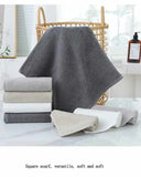 Gray and White Premium Cotton Towel Set - 6 Pieces, Soft & Absorbent Bath Towels for Adults V888-ELOSUNG17799