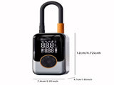 Portable wireless air compressor tire inflation pump - Equipped with digital pressure gauge, V1105-YACQB-01