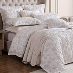 Private Collection Bloom Stone Quilt Cover Set Cotton Yarn Dyed Jacquard Queen V442-LED-QUILTCS-BLOOM-STONE-QS