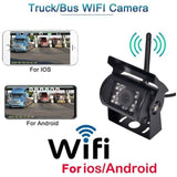 WIFI HD Wireless Truck Backup Camera, 12V-24V, 170 degree Wide Angle, 50m Range, Night Vision, V1189-LC-QP-00390