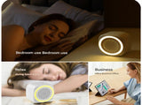 Soft Sleep Aid combination - White Noise Machine with 7-Colour Night Light and Black Spandex Eye V888-ELOSUNG53668