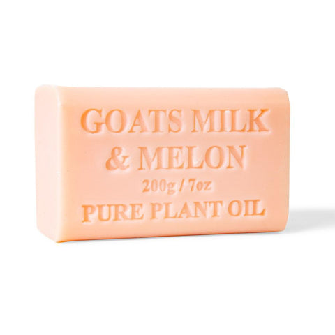 10x 200g Goats Milk Soap Bars - Melon Scent Pure Natural Australian Skin Care V238-SUPDZ-32089021218896