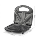 Compact Dual-Sided Sandwich Maker with Non-Stick Plates for Quick Homemade Hot Pressed Toast, V1341-ZY-XCP5ENQ9-BLACK