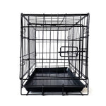 36" Pet Dog Cage Kennel Metal Crate Enlarged Thickened Reinforced Pet Dog House V360-PTDC0007-BK-36