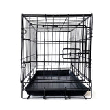 36" Pet Dog Cage Kennel Metal Crate Enlarged Thickened Reinforced Pet Dog House V360-PTDC0007-BK-36