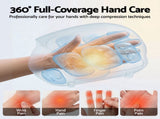 Livemor Hand Massager with Heat and Compression Cordless 3 Modes 3 Temperatures HAND-MASSAGE-HALF-WH