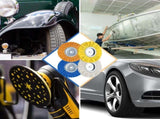 8 Inch Airway Buffing Wheels Aluminum Wheel Polishing Kit in Diameter 5/8 Arbor Hole, Compound and V1259-DP01-A-1190
