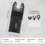 VEVOR 50PCS Oscillating Saw, Universal Quick Release Oscillating Saw, Multitool Tool V952-BDGJDPQR50PCSVDUMV0