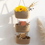 Foldable Wall-Mounted Storage Basket - Hanging Organizer for Home Use V1258-DP02-BOL-437