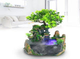 Small Rockery with Spray Fountain Waterfall Fog Water Pump Atomizer V1294-YM0901-3111200130611