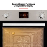 EuroChef 80L Oven Fan Forced Wall Built in Electric Stainless Steel V219-COKOVNEUCA80