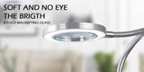 Lighting LED 8X Magnifying Lamp with Metal Clamp 360&deg Flexible Gooseneck and USB Plug Design for V178-91983